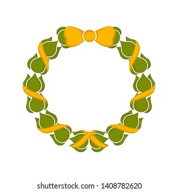Isolated colored laurel wreath icon on a white background - Vector