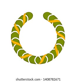 Isolated colored laurel wreath icon on a white background - Vector