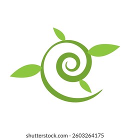 Isolated colored leaf sketch icon