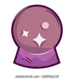 Isolated colored magic ball icon Vector