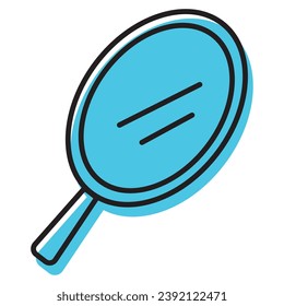 Isolated colored magic mirror icon Vector illustration