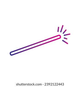 Isolated colored magic wand icon Vector illustration