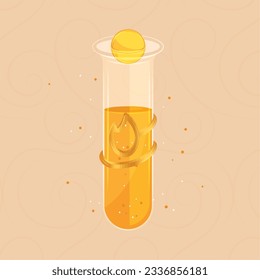 Isolated colored magical flask potion Vector illustration