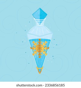 Isolated colored magical flask potion Vector illustration
