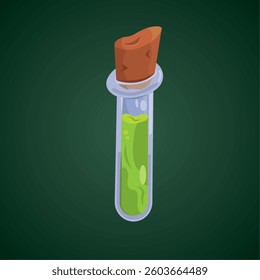 Isolated colored magical flask potion Vector