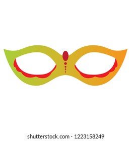Isolated colored mardi gras mask. Vector illustration design