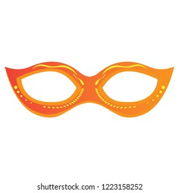 Isolated colored mardi gras mask. Vector illustration design