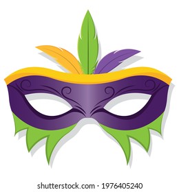 Isolated colored mardi gras mask Vector illustration