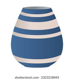 Isolated colored modern artisan vase icon Vector
