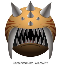 Isolated colored monster on a white background, Vector illustration