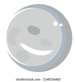 Icono de luna de color aislado Vector de diseño de corte