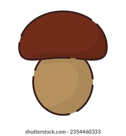Isolated colored mushroom icon Flat design Vector