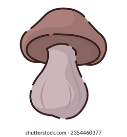 Isolated colored mushroom icon Flat design Vector