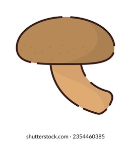 Isolated colored mushroom icon Flat design Vector