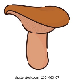 Isolated colored mushroom icon Flat design Vector