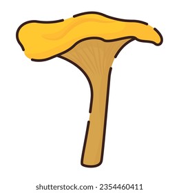 Isolated colored mushroom icon Flat design Vector