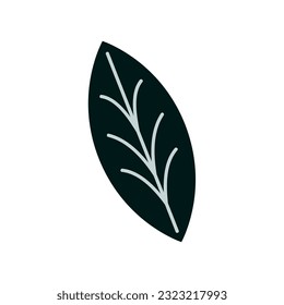 Isolated colored natural leaf icon Vector
