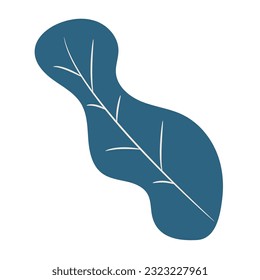 Icono de hoja natural de color aislado Vector