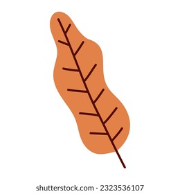 Einzeln farbiges Naturblattsymbol, Vektorsymbol