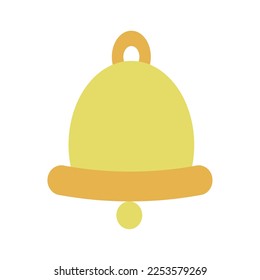 Icono de timbre de notificación de color aislado Vector
