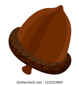 Isolated colored nut image. Thanksgiving day. Vector illustration design