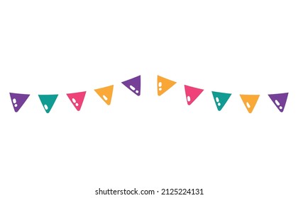Isolated colored party or carnival ornament Vector