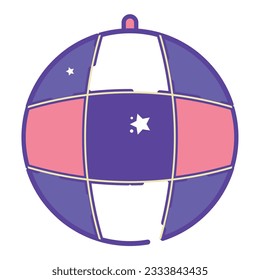 Einzeln gefärbtes Partydisco-Symbol Vektor