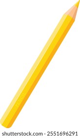 Isolated colored pencil. Good for art and stationery designs. Vector Illustration