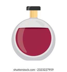 Icono de botella de perfume de color aislado Vector