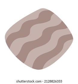 Isolated colored pillow icon Home decoration Vector