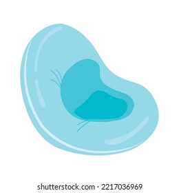 Isolated colored pillow sketch icon Vector