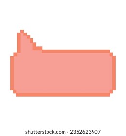 Isolated colored pixelated comic speech bubble chat Vector