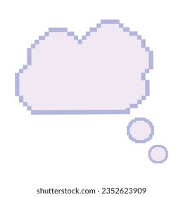 Isolated colored pixelated comic speech bubble chat Vector