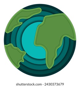 Isolated colored planet earth icon Vector illustration