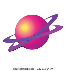 Isolated colored planet icon Vector illustration