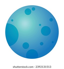 Icono de planeta de color aislado Icono de vector ilustración