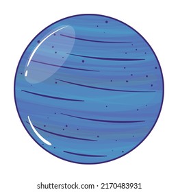 Isolated colored planet satellite icon Vector