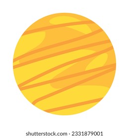 Icono de esbozo de planeta aislado de color Vector