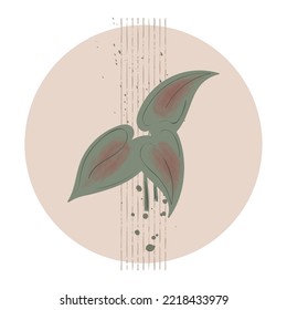 Isolated colored plant sketch icon Vector illustration
