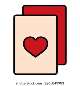 Isolated colored poker card icon Vector