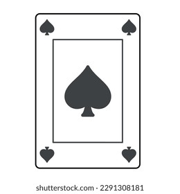 Isolated colored poker card icon Vector