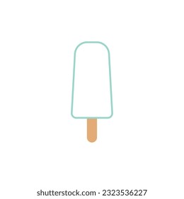 Isolated colored popsicle outline icon Vector