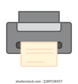 Isolated colored printer office supply icon Vector