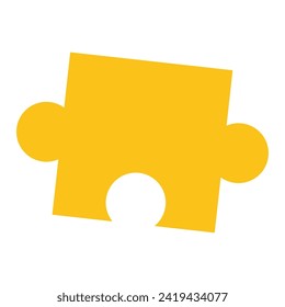 Isolated colored puzzle pieces Game Vector illustration