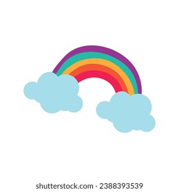 Isolated colored rainbow weather icon Vector