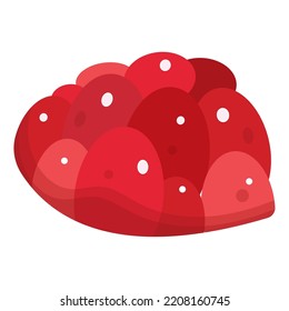 Isolated colored red candy icon Vector