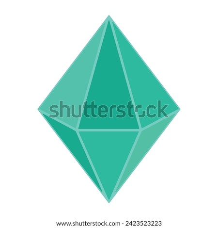Isolated colored retro videogame gemstone icon Vector illustration