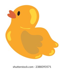 Isolated colored rubber duck Vector