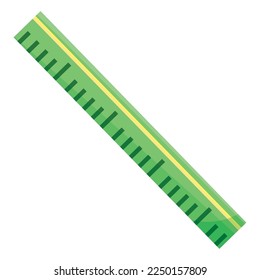 Isolated colored ruler icon Flat design Vector