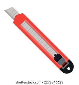 Isolated colored scalpel office supply icon Vector